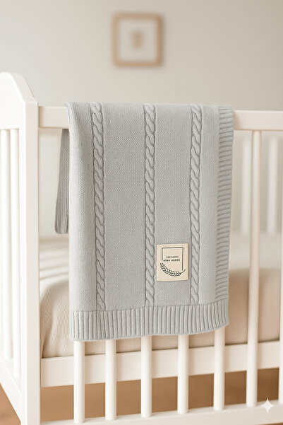 Miespiga Cotton Knitwear Knitted Baby Blanket Me Classic