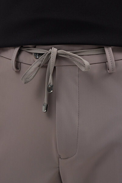 Frappoli Lonix Men's Anthracite Polyamide Fabric Highly Flexible Italian Cut Comfortable Trousers