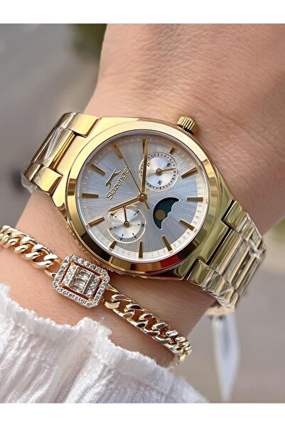 Slazenger Inner Dial Functions Active 5 Atm Water Resistant Sport Women Wristwatch Bsl.2468.M3