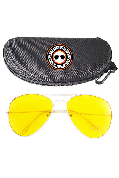 Supersofer Complete package SUPERSOFER® Aviator DAY+NIGHT polarized driving glasses and 2 cases included
