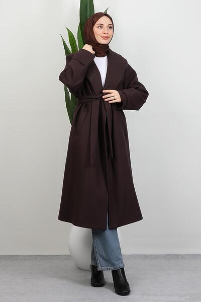 giz astore Aleda Kaşe Kaban Acı Kahve