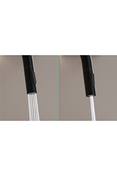 SanDonna Charlotte kitchen faucet - matte black with pull-out shower