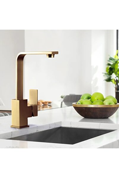 SanDonna Nera gold kitchen faucet