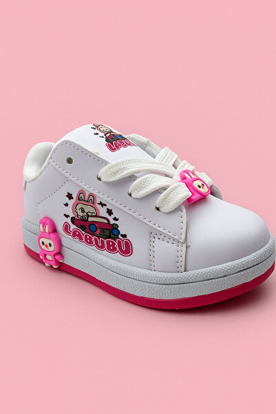 İMVULA Çocuk Ayakkabısı Labubu Desenli Dijital Saat Hediyeli Çocuk Ayakkabı