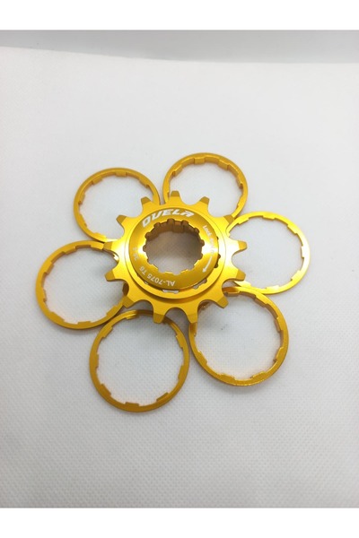 ovela Bisiklet Single Speed Tek Vites Dönüşüm Kiti 13T Sarı Renkli