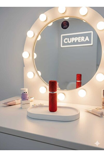 CUPPERA Parıldayan Elmas İşlemeli Mini Doldurulabilir Parfüm Şişesi 10 ML (Kı...