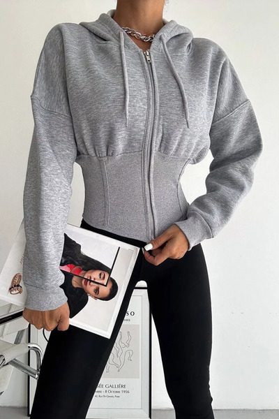 cemo Women's Black Zippered Hoodie Sweat – with a Minimal Street Spirit