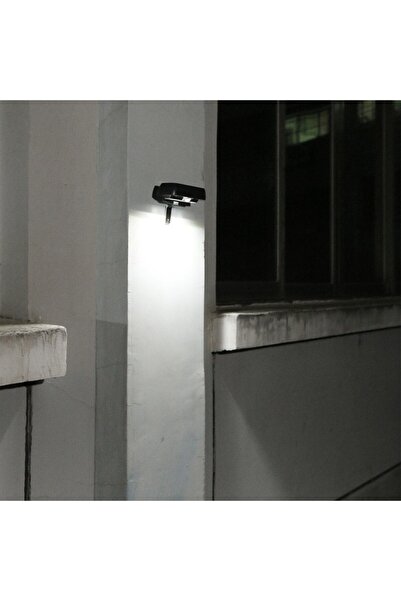 Flippy rectangular LED solar wall lamp, 18 x 7 cm, motion sensor, 6V, 2200mAh, cool white, black mou