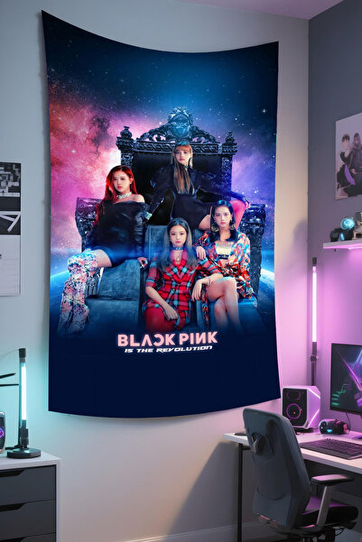 RUGRUMBA Черно-розово покритие за стена – с музикална тематика, висококачеств...