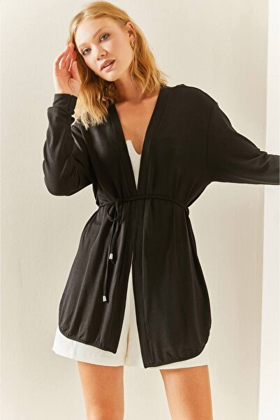 BRK Plus Strawberry Fabric Cardigan with Belted Waist