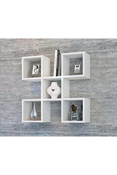 UnicSpot Raft de perete geometric Nora, 67,2 x 19,5 x 67,2 cm