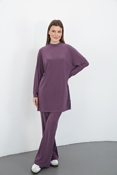 penyebizden طقم سروال وتونيك ساندي - وردي داكن