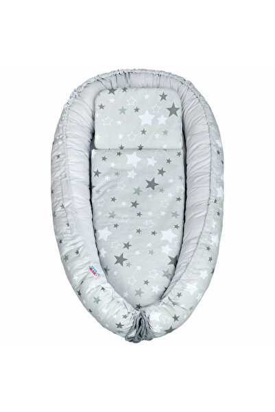 NEWBABY Set 3 piese, New Baby, Baby Nest, Cu paturica si pernuta, Alb