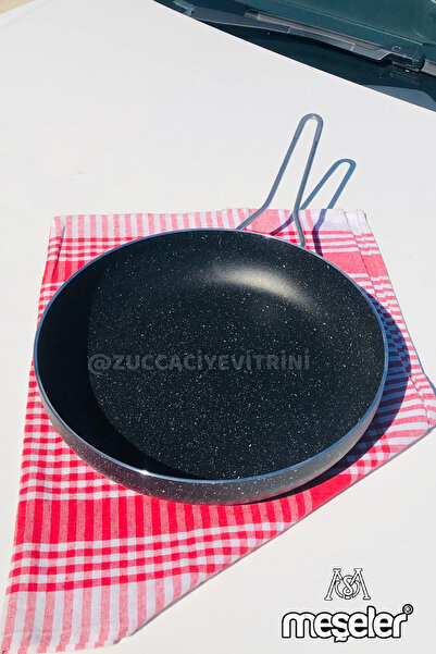 MEŞELER Granite Pan 26 cm Black (Fireproof Non-Stick Granite) 1 Pc