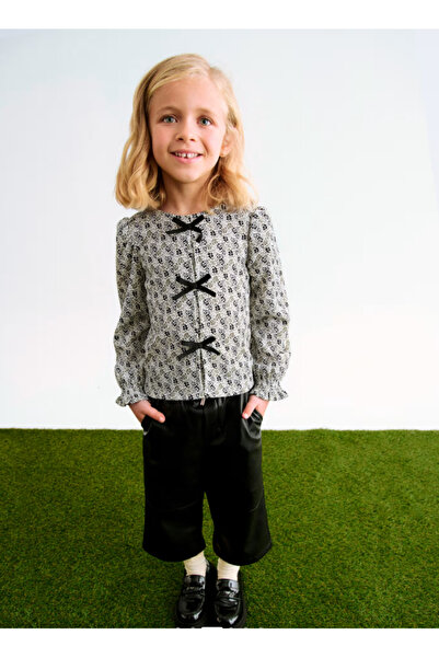 Abel & Lula Abel Lula Girl's Ribbon Blouse