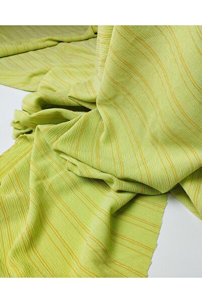 Kumaş Parça Jerseu verde portocaliu Irmak din material subțire (lățime 160 cm...