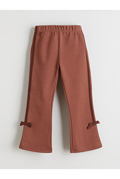 LC Waikiki Brown Flared Girls' Leggings Pants