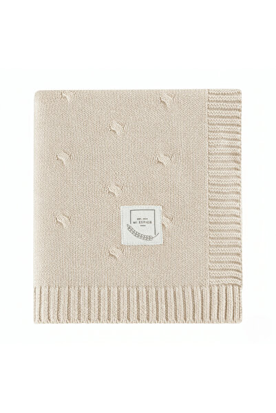 Miespiga Cotton Knitwear Knitted Baby Blanket Sycamore