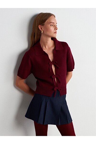 Dilvin Bowknot Knitwear Top