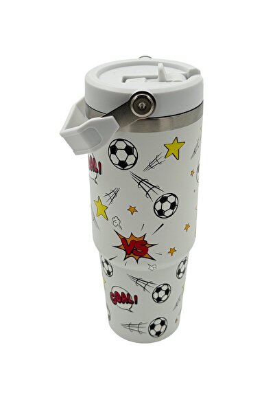 B&D B&D Vaccum Mug with Lid and Handle , White Color 600ml