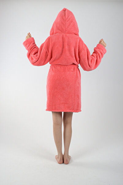 REİNA TEKS Μπουρνούζι με κουκούλα Welsoft, βελούδινο μπουρνούζι 1 τεμαχίου με διπλές τσέπες, Unisex