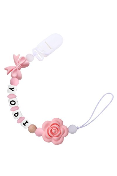 COOYA Personalize Name Pacifier Clips,Custom Baby Pacifier Holder Leash with Silicone Beads