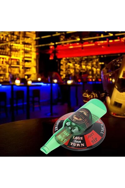 dalip Spin the Bottle Drinking Game, 2-6 players, ABS, 18 x 12 cm, multicolor