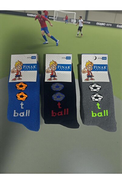 MYS GRUP TEKSTİL Boy's 3-Piece Winter Towel-Sock Socks