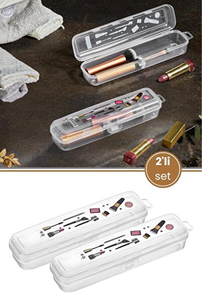 Flora 2’li Makyaj Aksesuar Kutusu Seti, Makyaj Takı Kozmetik Fırça Macun Tıra...