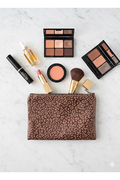 Adalinhome حقيبة مكياج بقسم واحد مزودة بسحاب