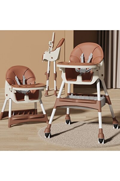 Flippy High Chair for Babies and Children Flippy, Telescopic, Foldable, Adjustable Tray, Footrest, Artifici