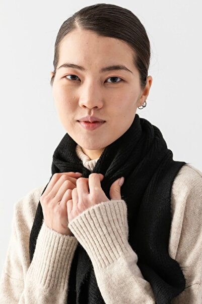 Noi Belis basic Eșarfă tricotată cu textura moale AW25AT0001