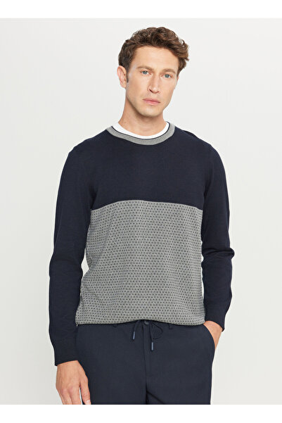 ALTINYILDIZ CLASSICS Bisiklet Yaka Standart Lacivert Erkek Kazak ACE049261225_LAC