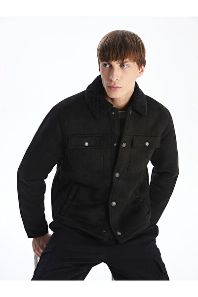 LC Waikiki Ανδρικό παλτό από καστόρι γιακά πουκάμισου Standard Fit