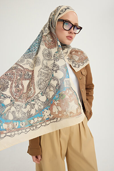 ipekistanbul Шаль з візерунком Efilia - Вічна любов - Лосось