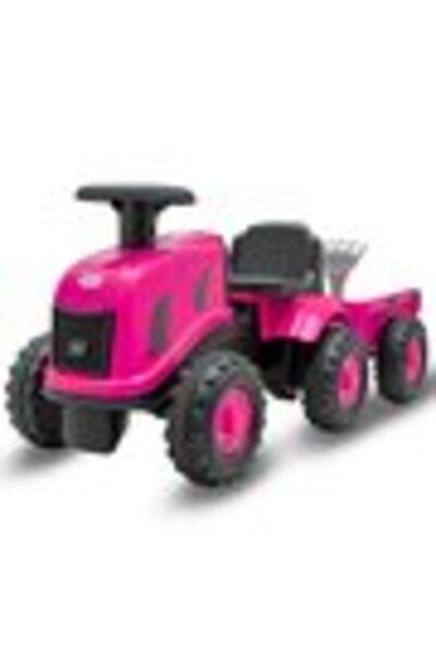 Babymix Tractor pentru copii Baby Mix Benny cu remorcă, roz