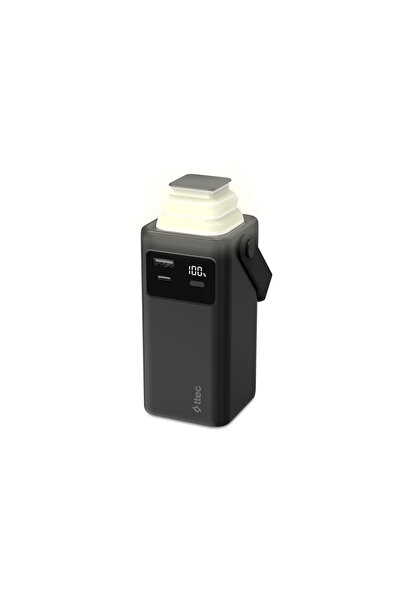 Ttec ReCharger Extreme LCD 20.000mAh PD 20W USB-C ve Lightning Dahili Kablolu LED Fenerli 2BB238