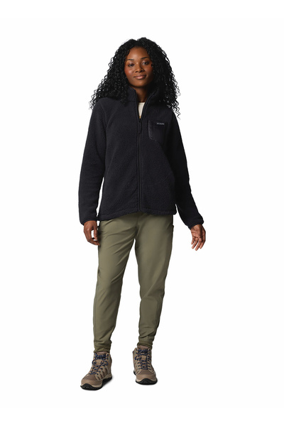 Columbia AK5171 WEST BEND FULL ZIP II Siyah Dik Yaka Normal Düz Kadın Polar S...