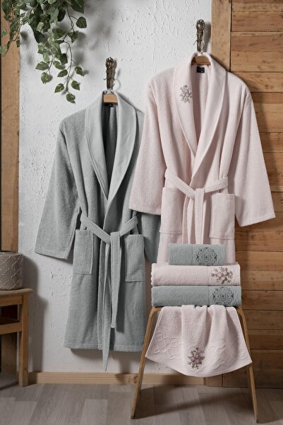 Fiesta Yasemin Pamuklu Bornoz Seti