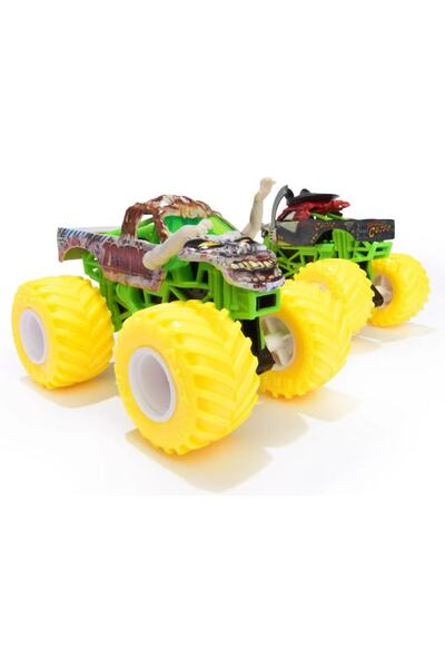 Monster Jam 1:64 2-Pack Toy Trucks - Pirate's Curse vs Zombie, Multicolor