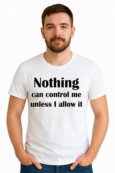 OEM Tricou barbat Nimic nu mă poate controla decât dacă îl lasă în pace, 100%...