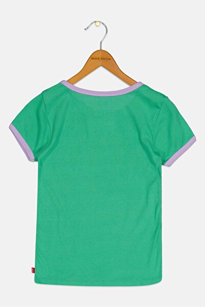 Levi's Kids Girl Brand Logo Meet And Greet Top, Green