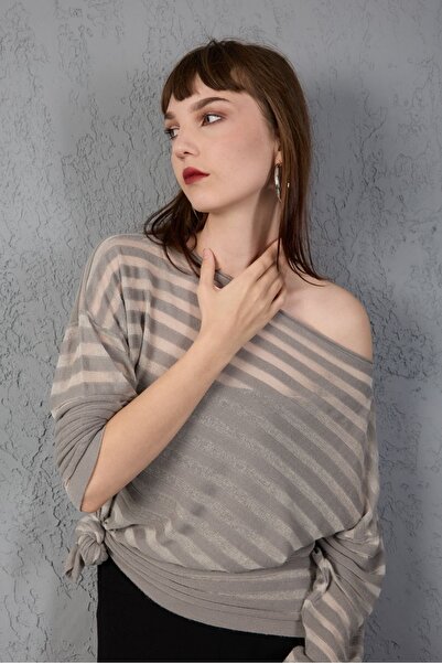 Su Moda Women's Knitwear Sweater Mercerized Soft Texture Transparent Stylish New Year Trend