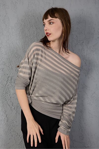 Su Moda Women's Knitwear Sweater Mercerized Soft Texture Transparent Stylish New Year Trend