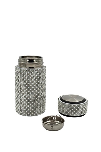 B&D B&D Vaccum Bottle with Decorative Design 200ml , Silver