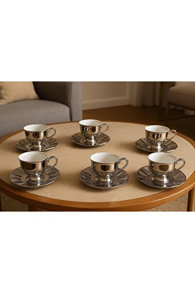 KRD Home 6-Piece Stylish Designed Coffee Cup Set for Daily and Special Use