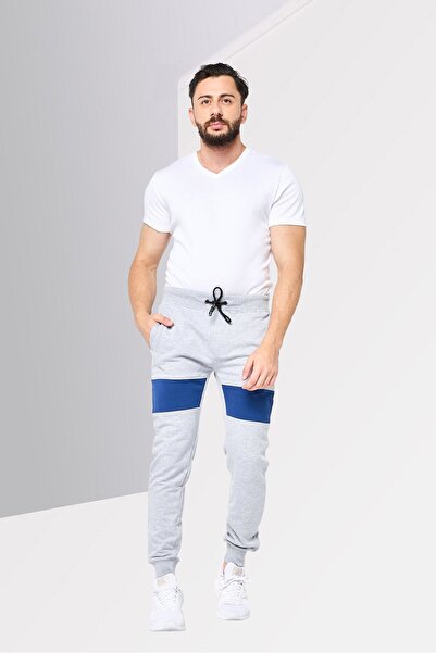 Cerruti 1881 Men Regular Fit Brand Logo Jogger Pants, Grey