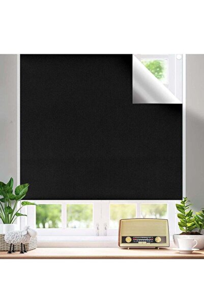 COOYA 100% Blackout Curtains for Bedroom, Portable DIY Window Blinds, No Drill Window Shades