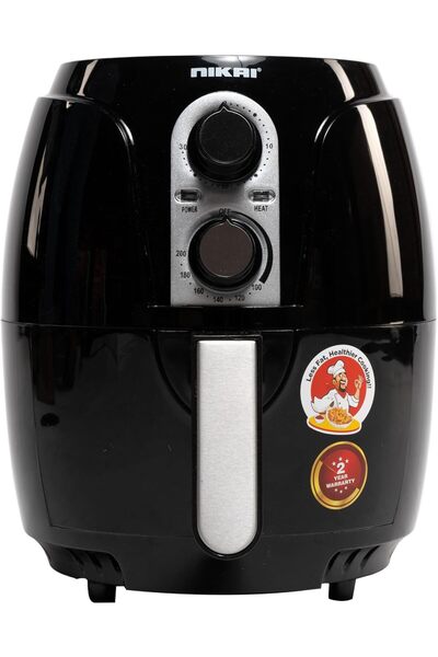 Nikai مقلاة هوائية سعة 3 لتر، 1100-1300 واط، لون أسود، NAF2501M