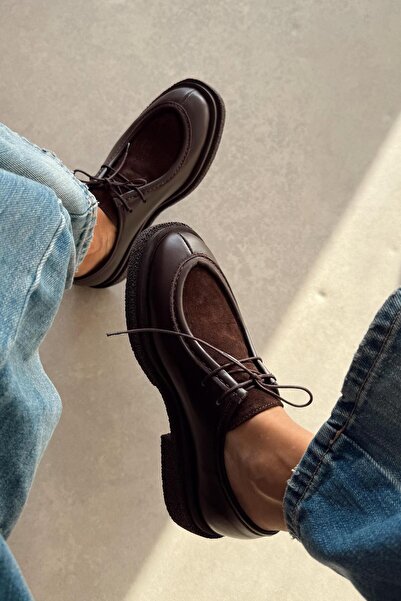 nope21shoess Обувки от естествена кожа Muse Brown